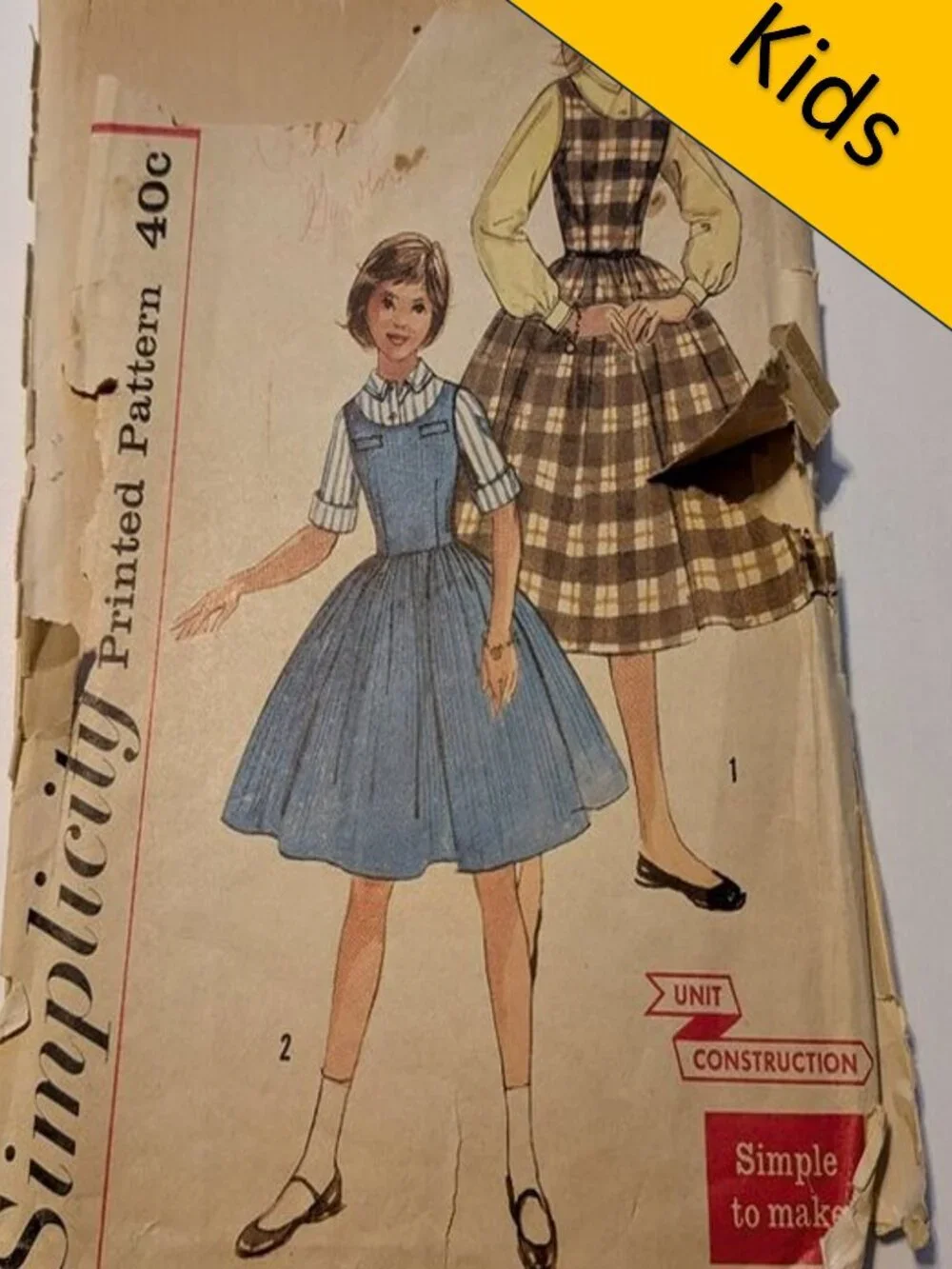 simplicity 2204 Jumper & Blouse EASY sewing pattern